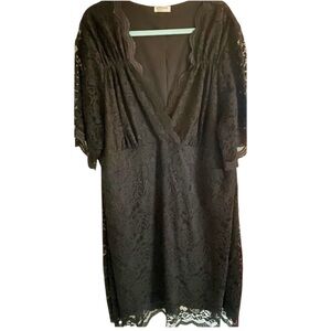 Women’s Kiyonna Black Midi Dress Plus 4X
